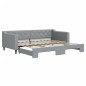 vidaXL Divano Letto con Letto Estraibile Grigio Chiaro 90x200 Tessuto vidaXL Divano Letto con Letto Estraibile Grigio Chiaro 90x200 Tessuto