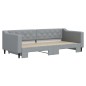 vidaXL Divano Letto con Letto Estraibile Grigio Chiaro 90x200 Tessuto vidaXL Divano Letto con Letto Estraibile Grigio Chiaro 90x200 Tessuto