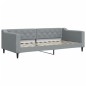 vidaXL Divano Letto con Letto Estraibile Grigio Chiaro 90x200 Tessuto vidaXL Divano Letto con Letto Estraibile Grigio Chiaro 90x200 Tessuto