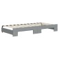 vidaXL Divano Letto con Letto Estraibile Grigio Chiaro 90x200 Tessuto vidaXL Divano Letto con Letto Estraibile Grigio Chiaro 90x200 Tessuto