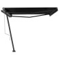 vidaXL Tenda Sole Retrattile Automatica con Palo 400x300 cm Antracite vidaXL Tenda Sole Retrattile Automatica con Palo 400x300 cm Antracite