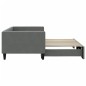vidaXL Divano Letto con Letto Estraibile Grigio Scuro 90x190cm Tessuto