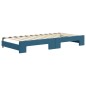 vidaXL Divano Letto con Letto Estraibile Blu 90x200 cm in Velluto