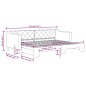 vidaXL Divano Letto con Letto Estraibile Nero 80x200 Tessuto vidaXL Divano Letto con Letto Estraibile Nero 80x200 Tessuto