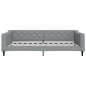 vidaXL Divano Letto con Letto Estraibile Grigio Chiaro 100x200 Tessuto vidaXL Divano Letto con Letto Estraibile Grigio Chiaro 100x200 Tessuto