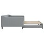 vidaXL Divano Letto con Letto Estraibile Grigio Chiaro 100x200 Tessuto vidaXL Divano Letto con Letto Estraibile Grigio Chiaro 100x200 Tessuto