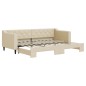 vidaXL Divano Letto con Letto Estraibile Crema 80x200 cm Tessuto