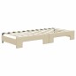 vidaXL Divano Letto con Letto Estraibile Crema 80x200 cm Tessuto