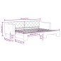 vidaXL Divano Letto con Letto Estraibile Crema 80x200 cm Tessuto