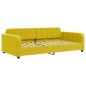 vidaXL Divano Letto con Letto Estraibile Giallo 100x200 cm in Velluto vidaXL Divano Letto con Letto Estraibile Giallo 100x200 cm in Velluto