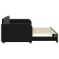 vidaXL Divano Letto con Letto Estraibile Nero 80x200 cm in Velluto