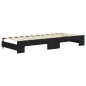vidaXL Divano Letto con Letto Estraibile Nero 80x200 cm in Velluto