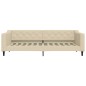 vidaXL Divano Letto con Letto Estraibile Crema 90x200 cm in Tessuto vidaXL Divano Letto con Letto Estraibile Crema 90x200 cm in Tessuto