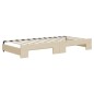 vidaXL Divano Letto con Letto Estraibile Crema 90x200 cm in Tessuto vidaXL Divano Letto con Letto Estraibile Crema 90x200 cm in Tessuto