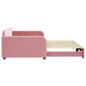 vidaXL Divano Letto con Letto Estraibile Rosa 100x200 cm in Velluto vidaXL Divano Letto con Letto Estraibile Rosa 100x200 cm in Velluto