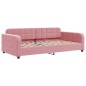 vidaXL Divano Letto con Letto Estraibile Rosa 100x200 cm in Velluto vidaXL Divano Letto con Letto Estraibile Rosa 100x200 cm in Velluto