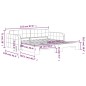 vidaXL Divano Letto con Letto Estraibile Rosa 100x200 cm in Velluto vidaXL Divano Letto con Letto Estraibile Rosa 100x200 cm in Velluto