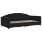 vidaXL Divano Letto Estraibile con Materassi Nero 100x200 cm Velluto vidaXL Divano Letto Estraibile con Materassi Nero 100x200 cm Velluto