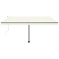 Tenda Automatica con Sensore Vento e LED 400x300 cm Crema Tenda Automatica con Sensore Vento e LED 400x300 cm Crema