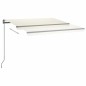 Tenda Automatica con Sensore Vento e LED 400x300 cm Crema Tenda Automatica con Sensore Vento e LED 400x300 cm Crema
