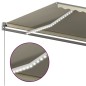 Tenda Automatica con Sensore Vento e LED 400x300 cm Crema Tenda Automatica con Sensore Vento e LED 400x300 cm Crema