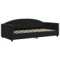 vidaXL Divano Letto Estraibile con Materassi Nero 90x200 cm Velluto vidaXL Divano Letto Estraibile con Materassi Nero 90x200 cm Velluto