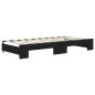 vidaXL Divano Letto Estraibile con Materassi Nero 90x190 cm in Tessuto vidaXL Divano Letto Estraibile con Materassi Nero 90x190 cm in Tessuto
