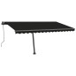 Tenda Automatica con Sensore Vento e LED 400x300 cm Antracite Tenda Automatica con Sensore Vento e LED 400x300 cm Antracite