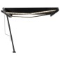Tenda Automatica con Sensore Vento e LED 400x300 cm Antracite Tenda Automatica con Sensore Vento e LED 400x300 cm Antracite