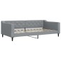 vidaXL Divano Letto Estraibile Materassi Grigio Chiaro 100x200 Tessuto vidaXL Divano Letto Estraibile Materassi Grigio Chiaro 100x200 Tessuto