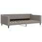 vidaXL Divano Letto Estraibile con Materassi Tortora 100x200cm Tessuto vidaXL Divano Letto Estraibile con Materassi Tortora 100x200cm Tessuto