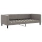 vidaXL Divano Letto Estraibile con Materassi Tortora 90x200 cm Tessuto vidaXL Divano Letto Estraibile con Materassi Tortora 90x200 cm Tessuto