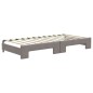 vidaXL Divano Letto Estraibile con Materassi Tortora 90x200 cm Tessuto vidaXL Divano Letto Estraibile con Materassi Tortora 90x200 cm Tessuto