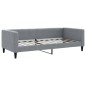 vidaXL Divano Letto Estraibile Cassetti Grigio Chiaro 90x190cm Tessuto vidaXL Divano Letto Estraibile Cassetti Grigio Chiaro 90x190cm Tessuto