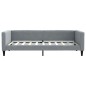 vidaXL Divano Letto Estraibile Cassetti Grigio Chiaro 90x190cm Tessuto vidaXL Divano Letto Estraibile Cassetti Grigio Chiaro 90x190cm Tessuto