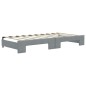 vidaXL Divano Letto Estraibile Cassetti Grigio Chiaro 90x190cm Tessuto vidaXL Divano Letto Estraibile Cassetti Grigio Chiaro 90x190cm Tessuto