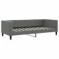 vidaXL Divano Letto Estraibile Cassetti Grigio Scuro 90x200cm Tessuto vidaXL Divano Letto Estraibile Cassetti Grigio Scuro 90x200cm Tessuto