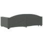 vidaXL Divano Letto Estraibile Cassetti Grigio Scuro 100x200cm Tessuto vidaXL Divano Letto Estraibile Cassetti Grigio Scuro 100x200cm Tessuto