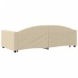 vidaXL Divano Letto Estraibile con Cassetti Crema 100x200cm in Tessuto vidaXL Divano Letto Estraibile con Cassetti Crema 100x200cm in Tessuto