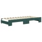 vidaXL Divano Letto con Letto Estraibile Verde Scuro 80x200cm Velluto