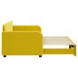 vidaXL Divano Letto con Letto Estraibile Giallo 80x200 cm in Velluto vidaXL Divano Letto con Letto Estraibile Giallo 80x200 cm in Velluto