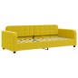 vidaXL Divano Letto con Letto Estraibile Giallo 80x200 cm in Velluto vidaXL Divano Letto con Letto Estraibile Giallo 80x200 cm in Velluto