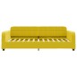 vidaXL Divano Letto con Letto Estraibile Giallo 80x200 cm in Velluto vidaXL Divano Letto con Letto Estraibile Giallo 80x200 cm in Velluto