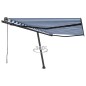 Tenda da Sole Autoportante Automatica 450x300 cm Blu Bianca Tenda da Sole Autoportante Automatica 450x300 cm Blu Bianca