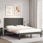 vidaXL Giroletto con Testiera Grigio 120x200 cm in Legno Massello vidaXL Giroletto con Testiera Grigio 120x200 cm in Legno Massello