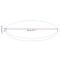 vidaXL Piano Tavolo Rotondo Marrone Chiaro Ø80x1,5 cm Rovere Trattato vidaXL Piano Tavolo Rotondo Marrone Chiaro Ø80x1,5 cm Rovere Trattato