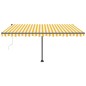 Tenda da Sole Autoportante Automatica 450x300 cm Gialla Bianca Tenda da Sole Autoportante Automatica 450x300 cm Gialla Bianca