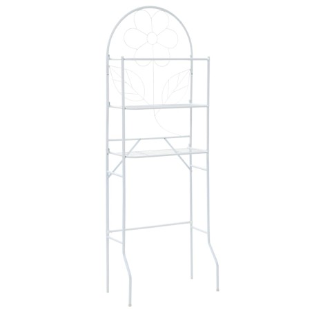 vidaXL Scaffale da Bagno 60x33x174 cm Bianco