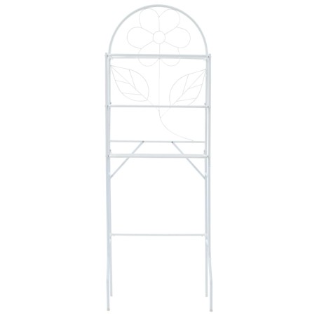 vidaXL Scaffale da Bagno 60x33x174 cm Bianco