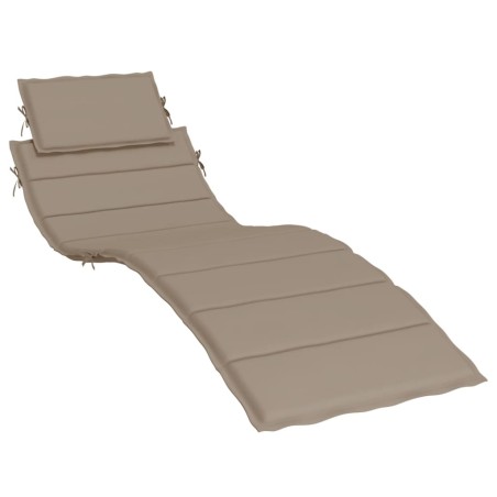 vidaXL Cuscino per Lettino Tortora 186x58x3 cm in Tessuto Oxford
